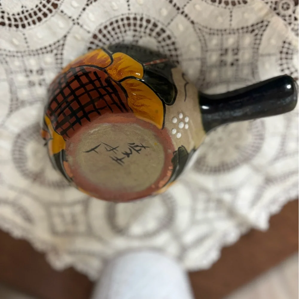 Handcrafted Mexican Talavera Salsa Guacamole Bowl with Spoon